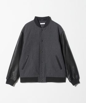 BEAUTY&YOUTH/【WEB限定 WARDROBE SMART】グレーメルトン レザーライク スタジャン/その他コート / ブルゾン