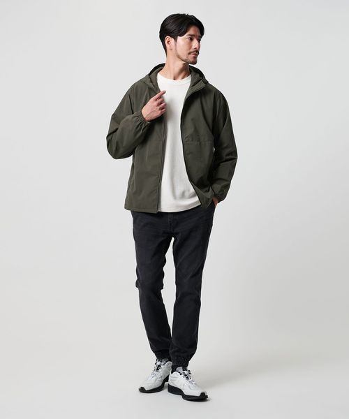 WEB限定 WARDROBE SMART】アクティブ ジップ フードブルゾン