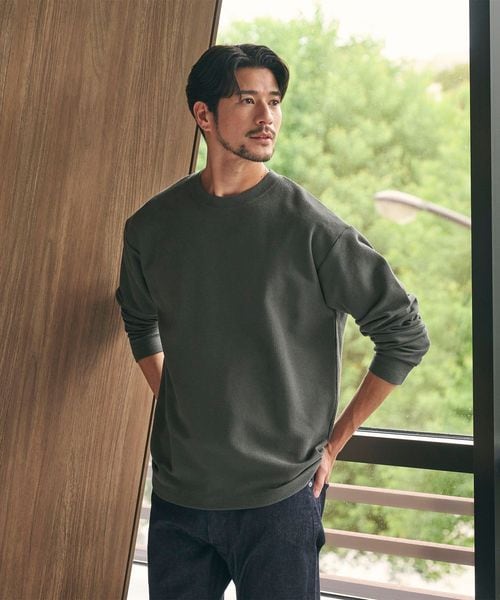 BEAUTY&YOUTH/【WEB限定 WARDROBE SMART】エアリー カノコ  カットソー 【抗菌・防臭】/Tシャツ / カットソー