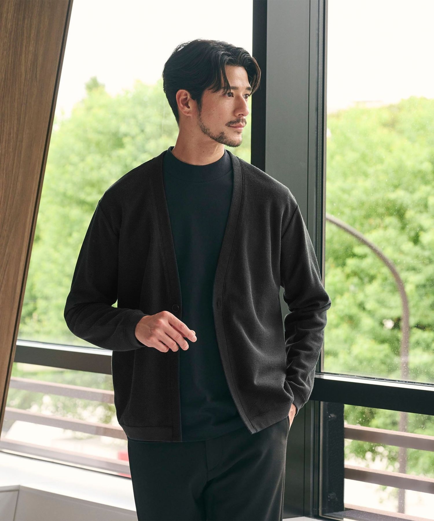WEB限定 WARDROBE SMART】エアリー カノコ カーディガン 抗菌防臭