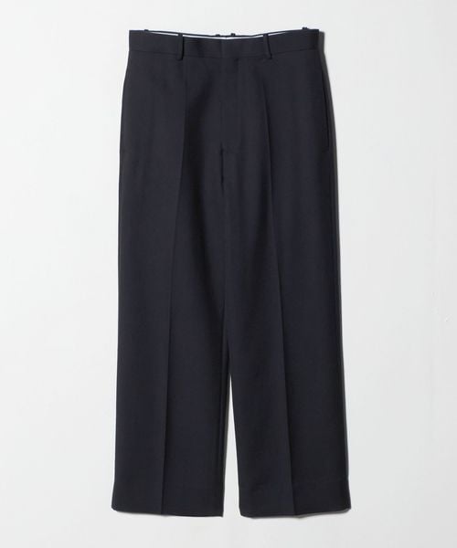 【H beauty&youth】ダブルクロス　ワイドパンツ　DARK GRAY H BEAUTY&YOUTH UNITED ARROWS（エイチビューティーアンドユース