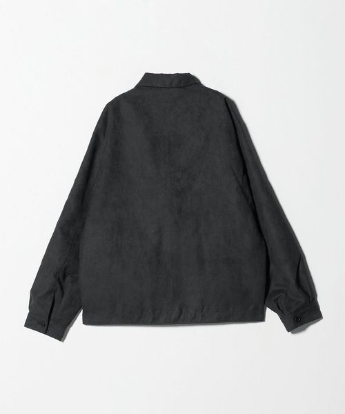 【Ｌ】UNITED ARROWS WEB限定WARDROBE SMARTグレー WEB限定 WARDROBE SMART】ウールライク シャツ