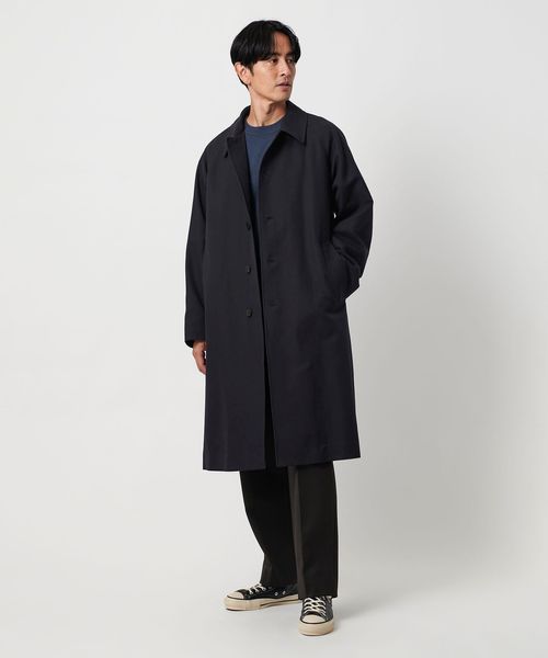 【 ARULLE】インナーコットンカジュアルコート エアリーコットン D/CLT バルカラー コート