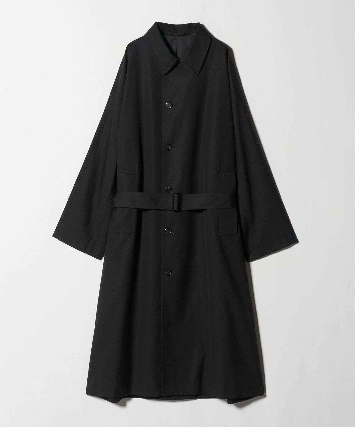 ＜EN ROUTE＞ コットンナイロンタイプライター ベルテッドコート　サイズ2 H＞コットンニドム 6B ベルテッドコート