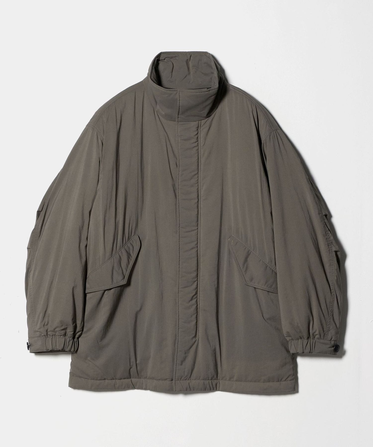 美品 ATON 2024年秋冬 ショートモッズコート チャコールグレー 06 ATON