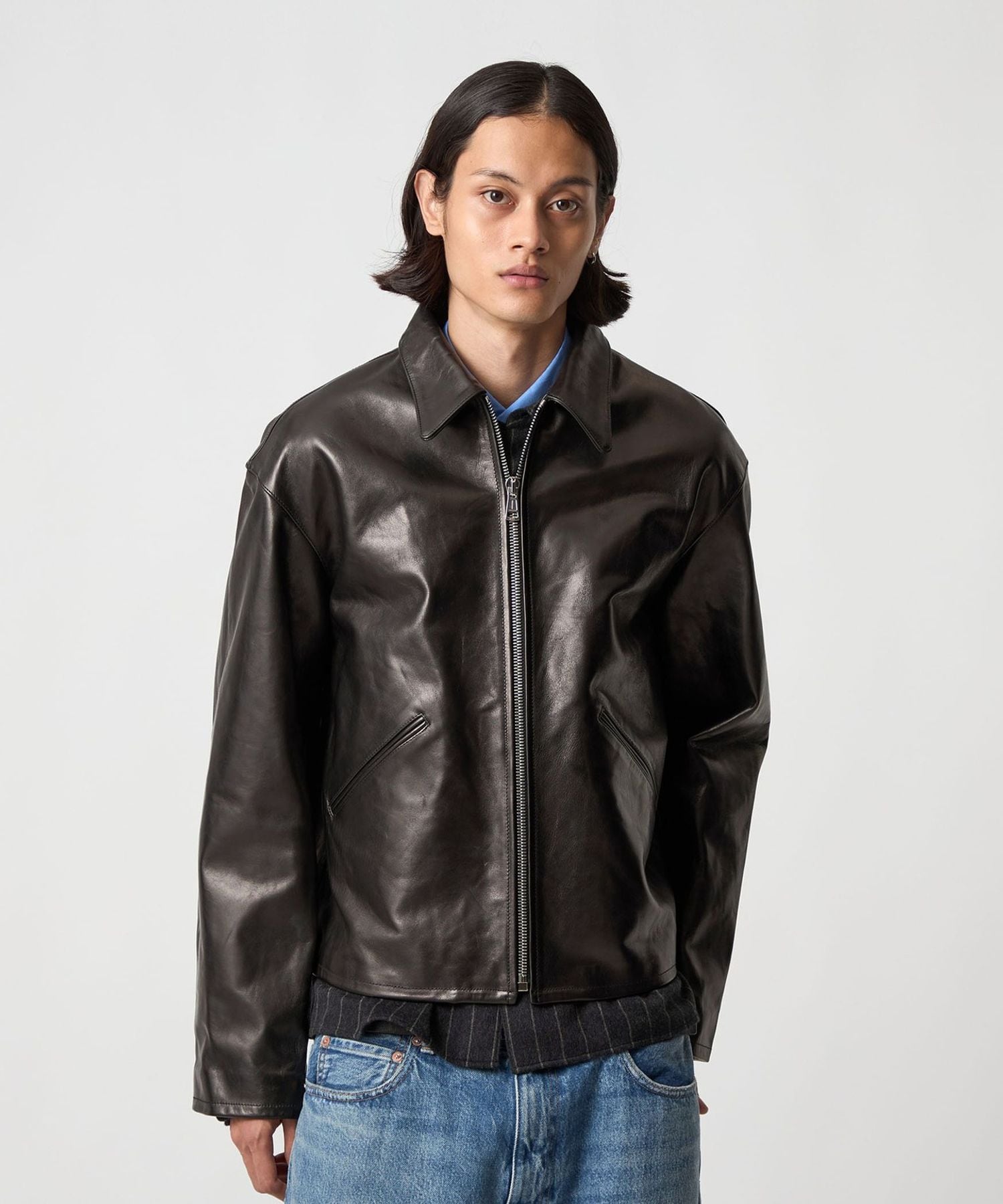 H＞ホースレザー70s スポーツジャケット