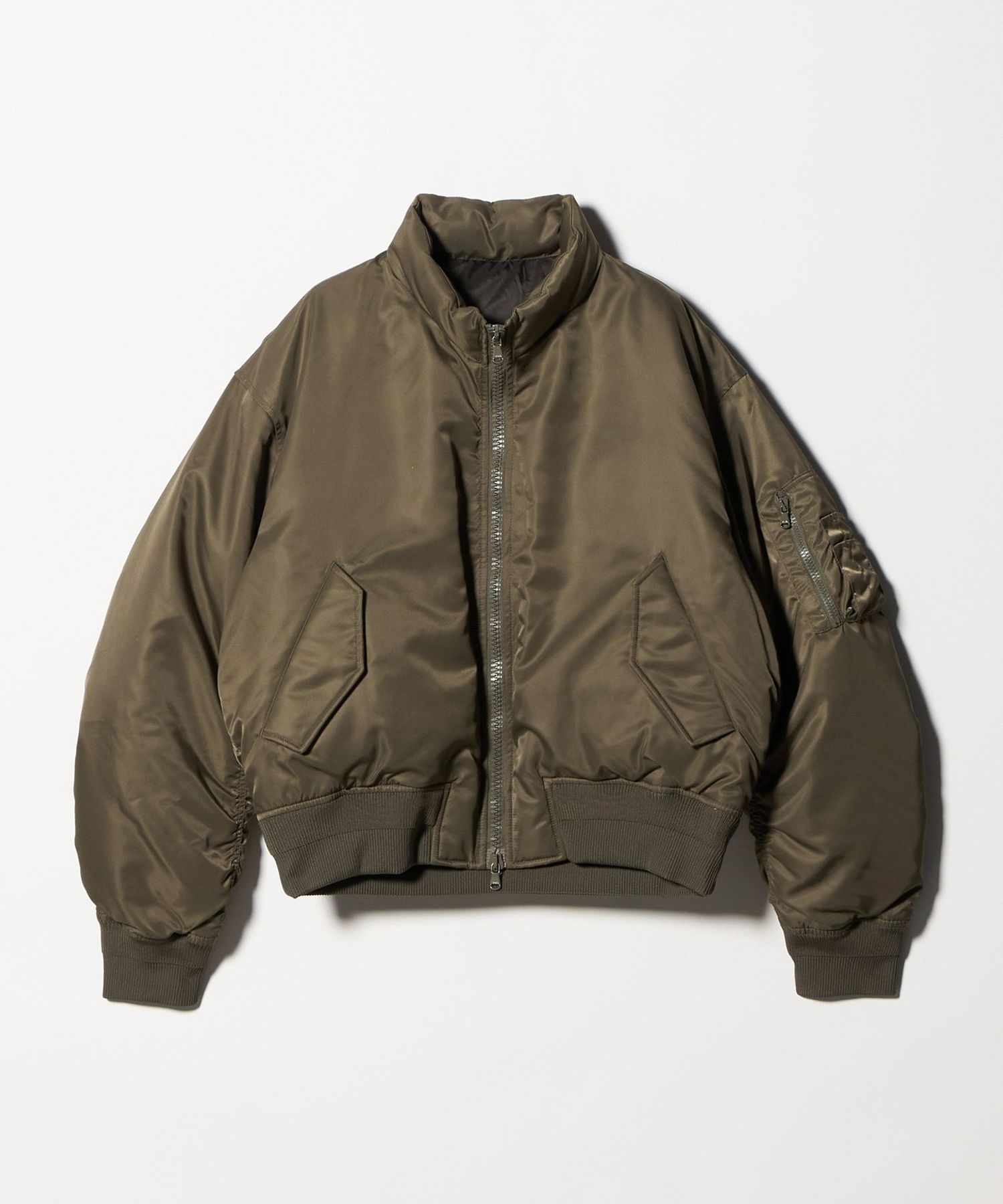 coor＞スタンドカラー パフ ジャケット