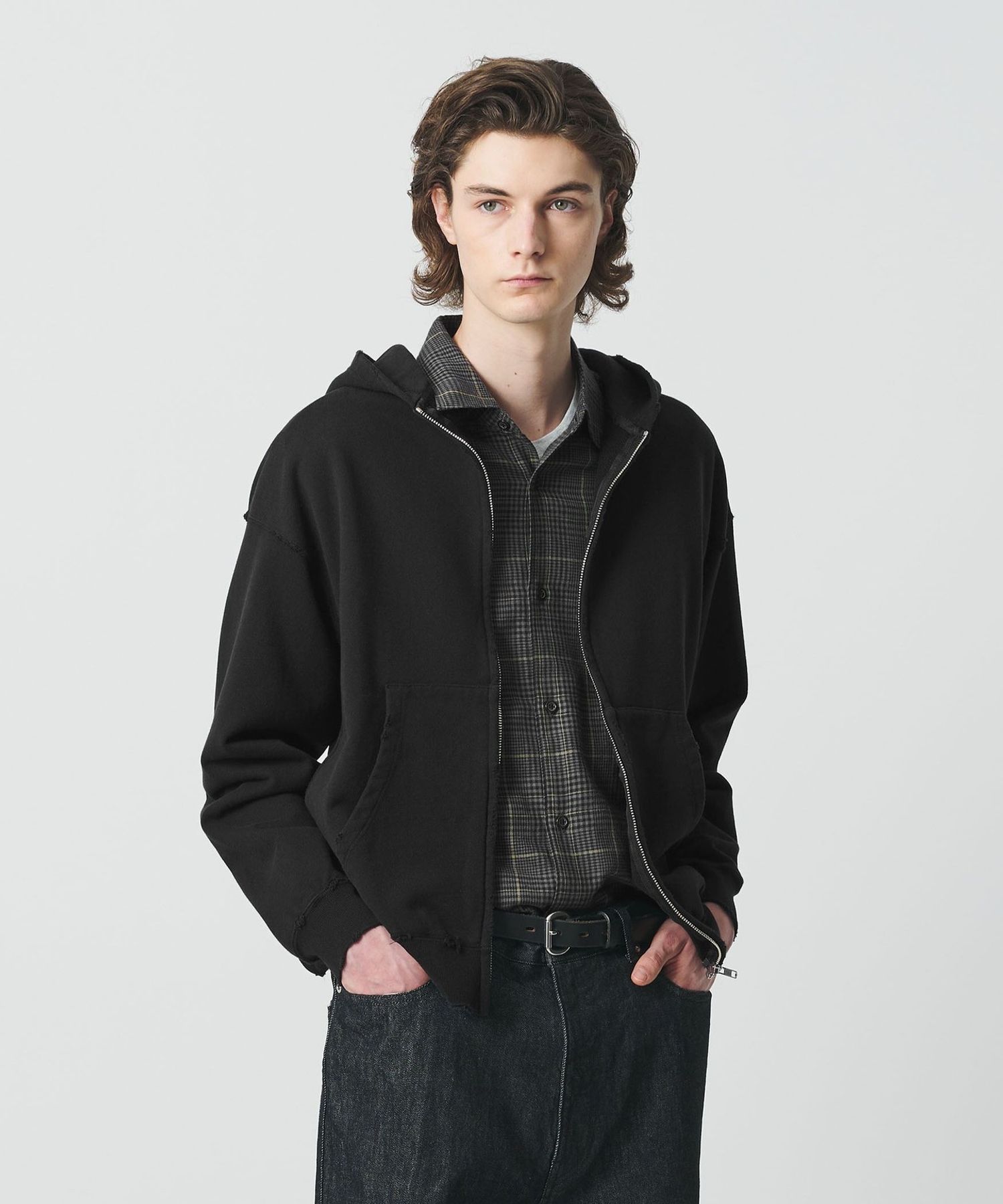 BEAUTY&YOUTH 【別注】ジップフーディ グレー BEAUTY&YOUTH UNITED ARROWS｜【別注】<Americana>スウェット