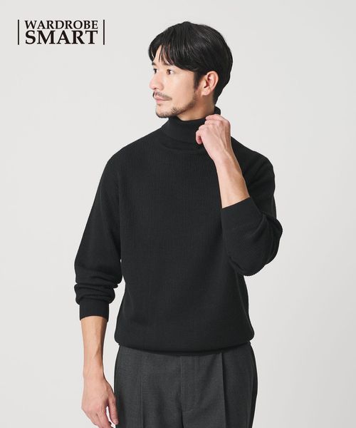 BEAUTY&YOUTH/【WEB限定 WARDROBE SMART】マシーンウォッシャブル ウールミックス アゼ タートルネック/ニット / セーター