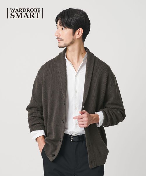 BEAUTY&YOUTH/【WEB限定 WARDROBE SMART】ウォッシャブル ショールカラー カーディガン/カーディガン / ボレロ