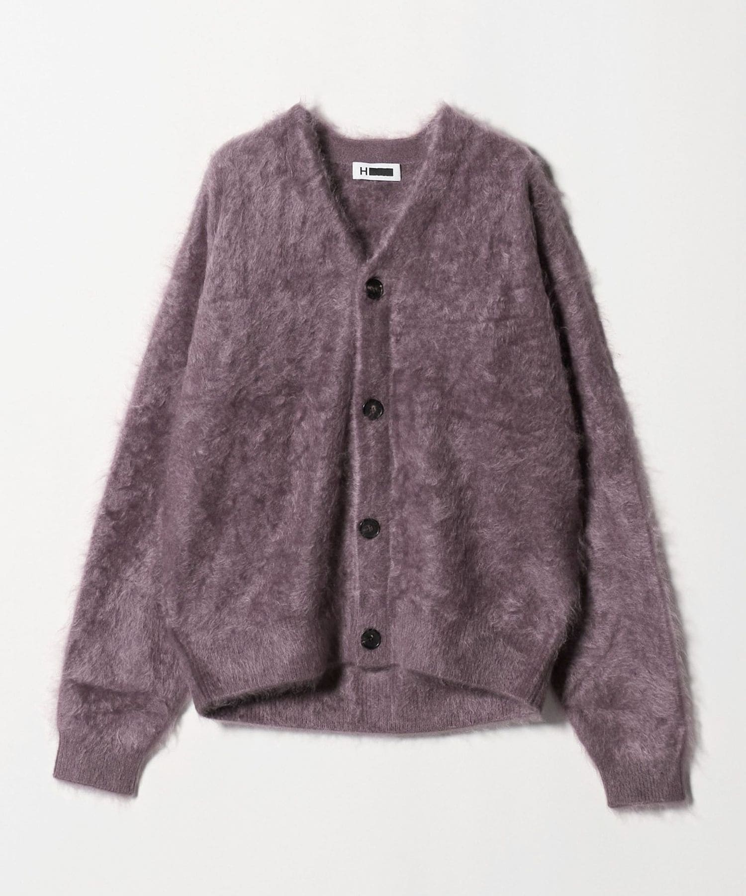 カシミヤ ファー カーディガン Vネック H＞カシミヤファー Vネック カーディガン