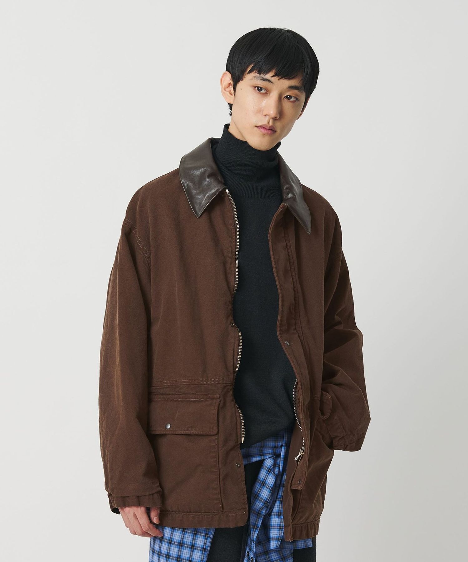 H BEAUTY&YOUTH グラデーション ox カバーオール　エイチBY H＞グラデーション OX カバーオール