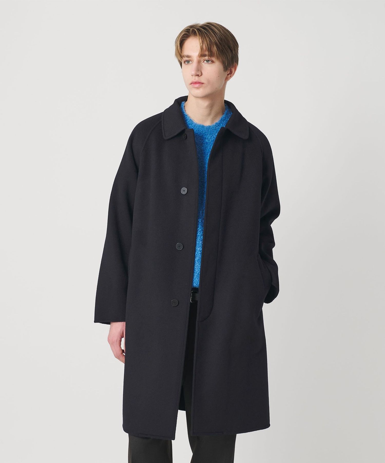 UNITED ARROWS リバー ノーカラー ショートコート B UNITED ARROWS（ユナイテッドアローズ）の「＜UNITED ARROWS