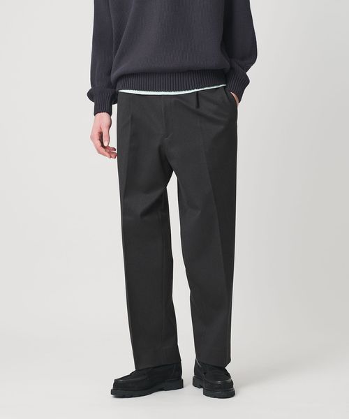 BEAUTY&YOUTH/尾州  TR テーパード パンツ 裏起毛 手洗い可能/スラックス