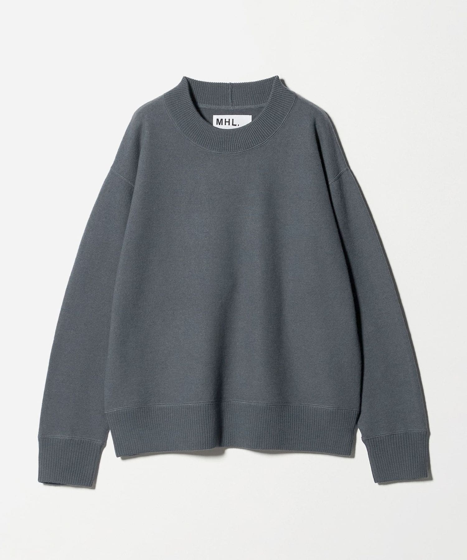 MHL ウール100% クルーネックニット セーター チャコールグレー L MHL ウール100% クルーネックニット セーター チャコールグレー L