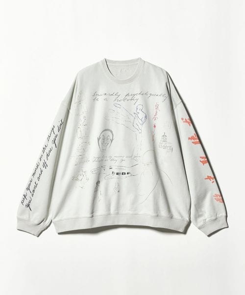BEAUTY&YOUTH/＜D―R―G―N＞MEDITATIONS OVERSIZED CREW/スウェット/スウェット / パーカー
