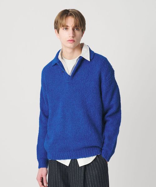 BEAUTY&YOUTH/バブル ニット 2B ポロシャツ/ニット / セーター