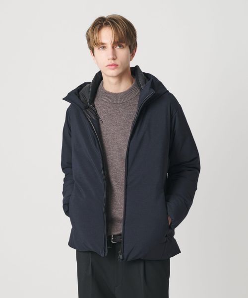 BEAUTY&YOUTH/小松マテーレ シャンブレー フード ダウンジャケット 700FP 撥水機能/ダウンジャケット / ダウンベスト