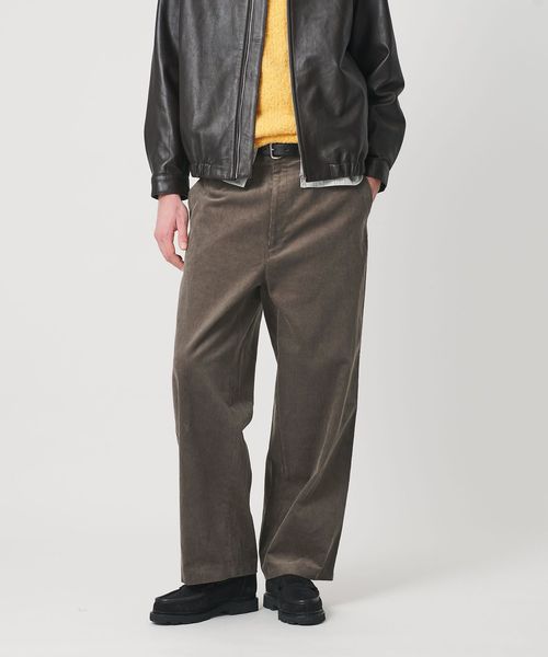 BEAUTY&YOUTH/ファイン コーデュロイ ノープリーツ ワイド スラックス NO.10/スラックス