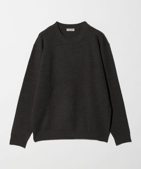 BEAUTY&YOUTH/ウォッシャブルウール ツイル クルーネック ニット 手洗い可能/ニット / セーター