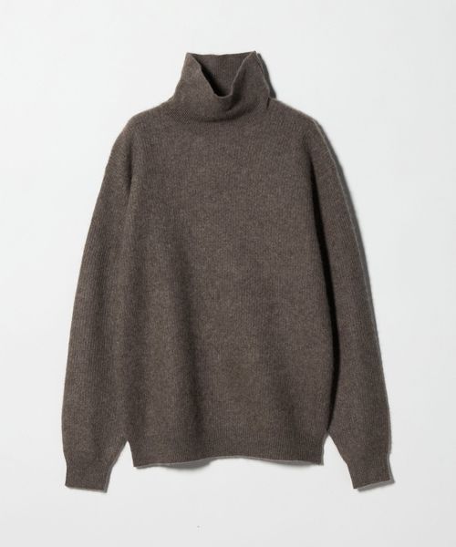 BEAUTY&YOUTH/ヘアリー ヤク アゼ タートルニット/ニット / セーター