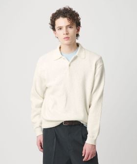 BEAUTY&YOUTH/ヴァンプコットン ポロニット ウォッシャブル/ニット / セーター