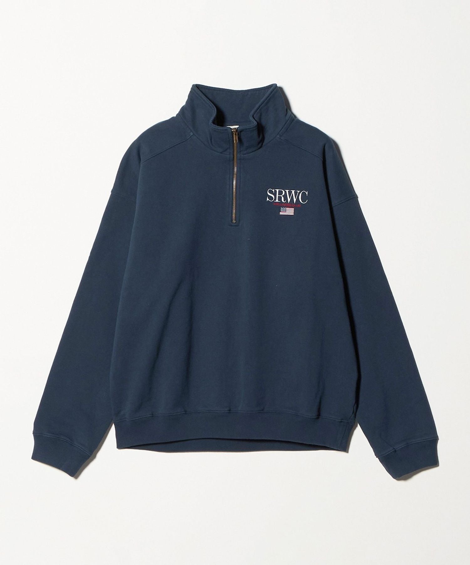 身幅51センチ【極美品】USA製 sporty&rich スウェット Sporty&Rich＞NAUTICAL ZIP SWEAT PULLOVER/スウェット