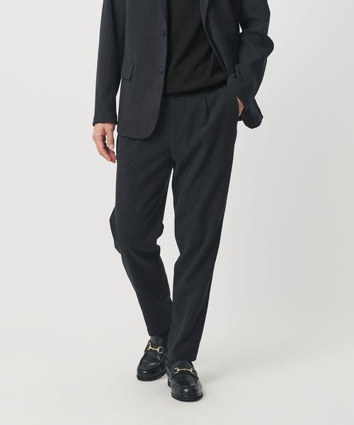 BEAUTY&YOUTH/ブラッシュド ツイル ワンプリーツ テーパード イージーパンツ NO.5 セットアップ対応可能/イージーパンツ