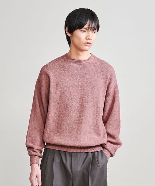 H＞バイオ ネップ コットンクルーネック