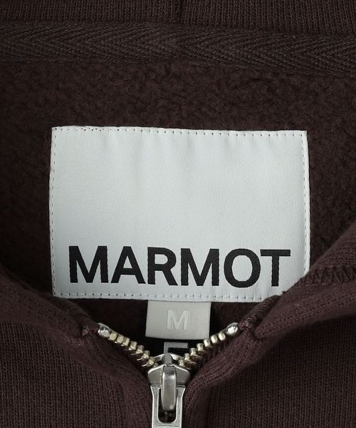 MARMOT CAPITAL＞ ロゴ ジップアップ フーディー