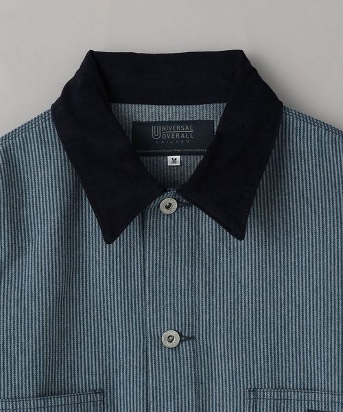 別注】＜UNIVERSAL OVERALL＞ヒッコリー カバーオール