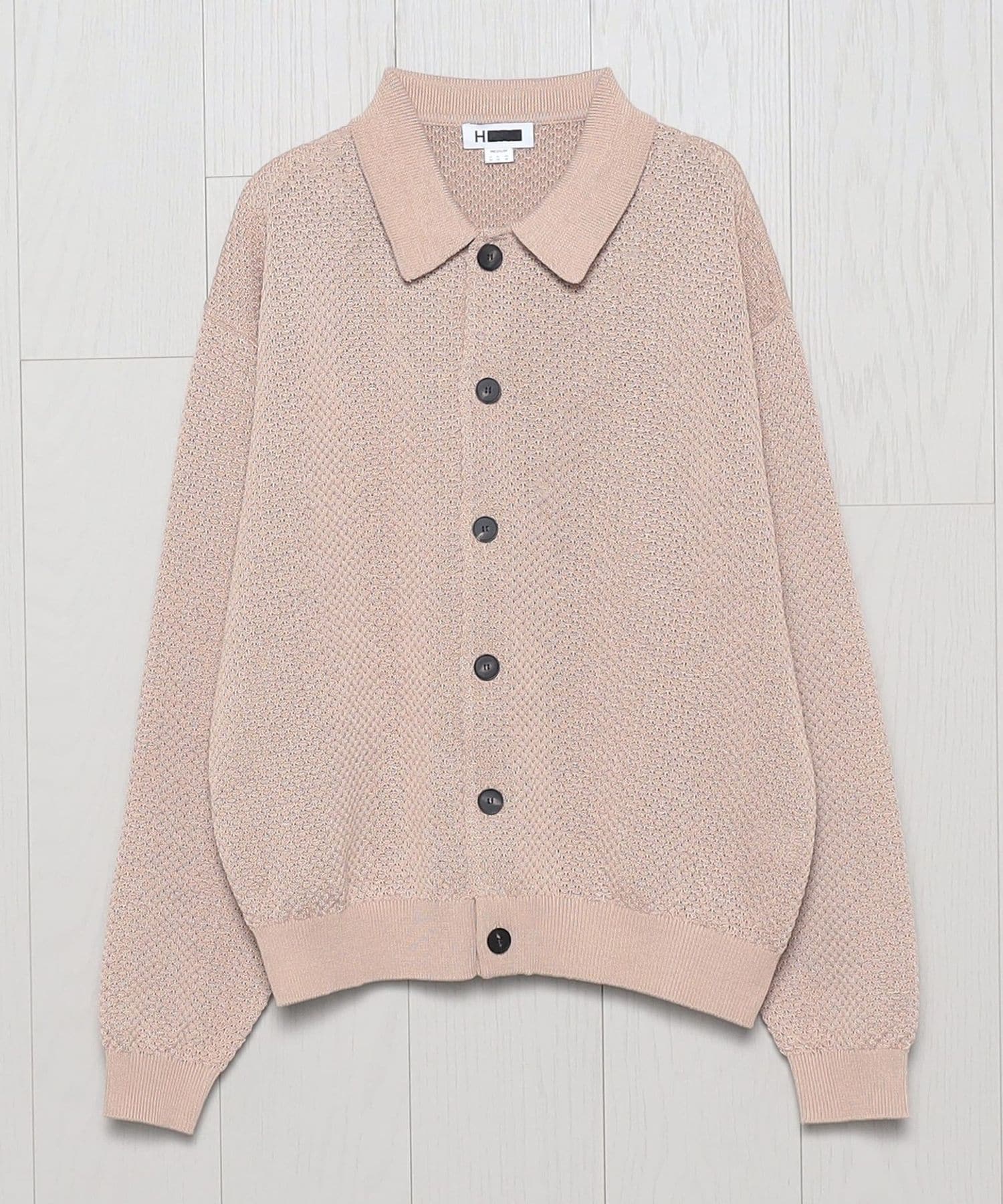 【25SS】H BEAUTY&YOUTHポロカラーカーディガン Ovy kaja 25SS】H BEAUTY&YOUTHポロカラーカーディガン Ovy kaja