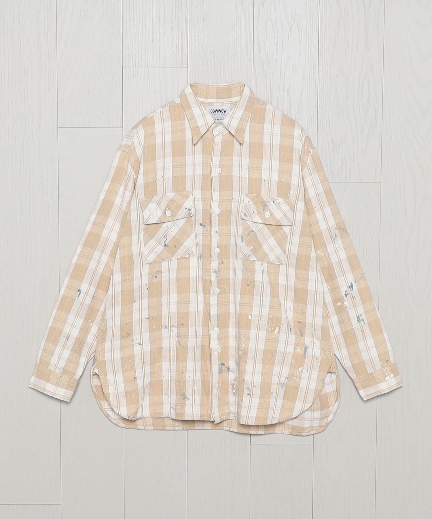 BOWWOW＞PAINTED PAINTER FLANNEL SHIRT/シャツ