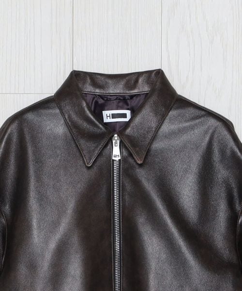 H BEAUTY&YOUTH＜H＞シープレザー トラックジャケット S H＞シープレザー トラックジャケット