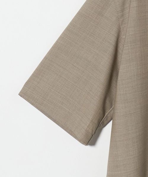 AURALEE＞TROPICAL WOOL OPEN COLLAR HALF SLEEVED SHIRT/シャツ