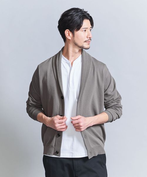 WEB限定 WARDROBE SMART】KOUKIN ショールカラー カーディガン
