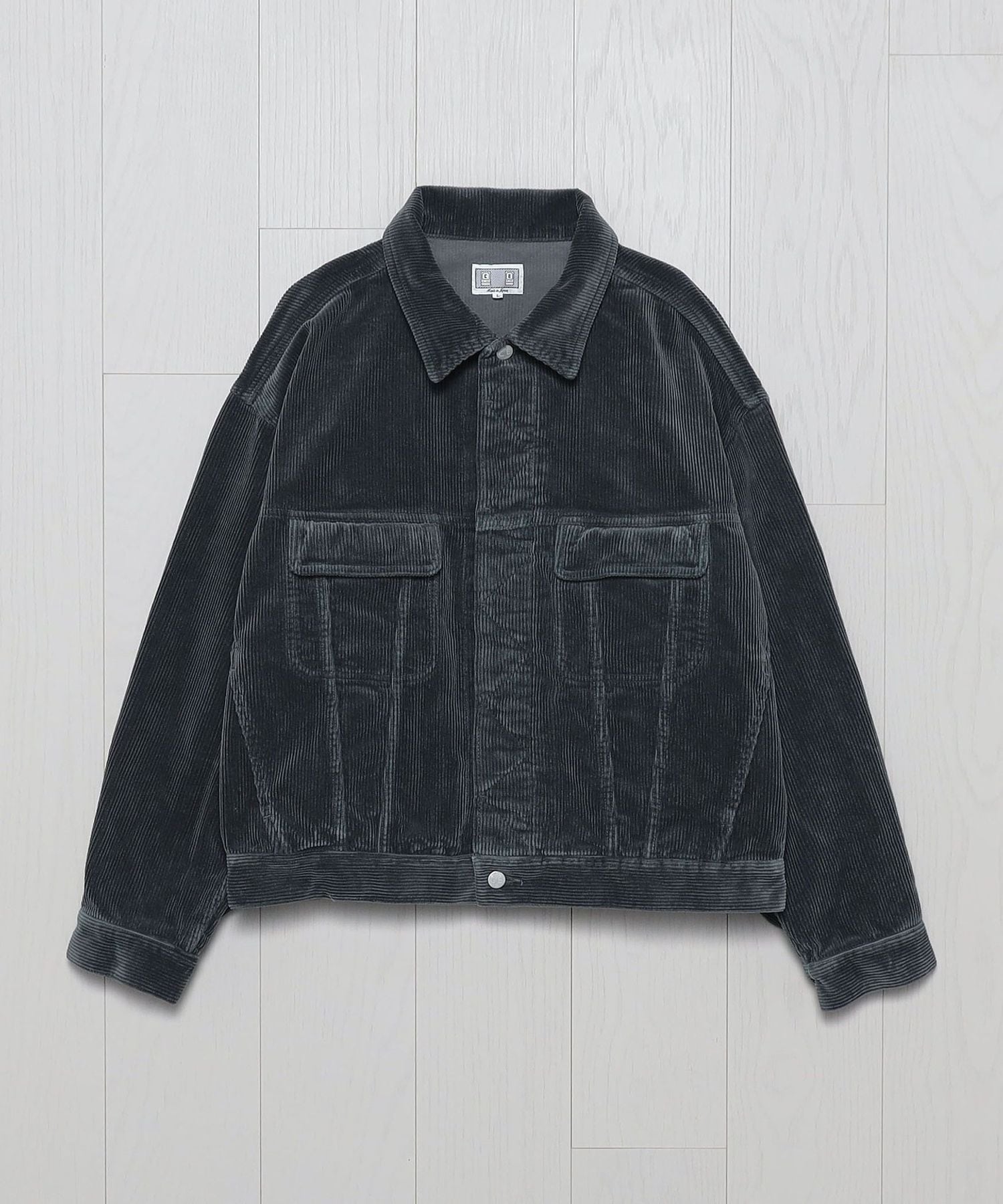 ジャケット・アウター Scye / Strech Cord Trucker Jacket 1200025S0935_x1_a001.jpg