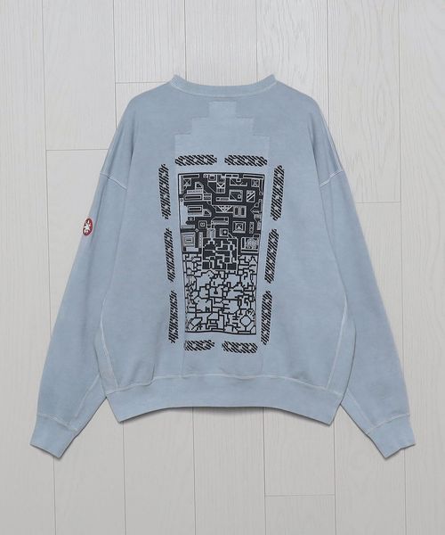 中古】<>C．E <>OVERDYE FK MindfulnessBlock CREW NECK