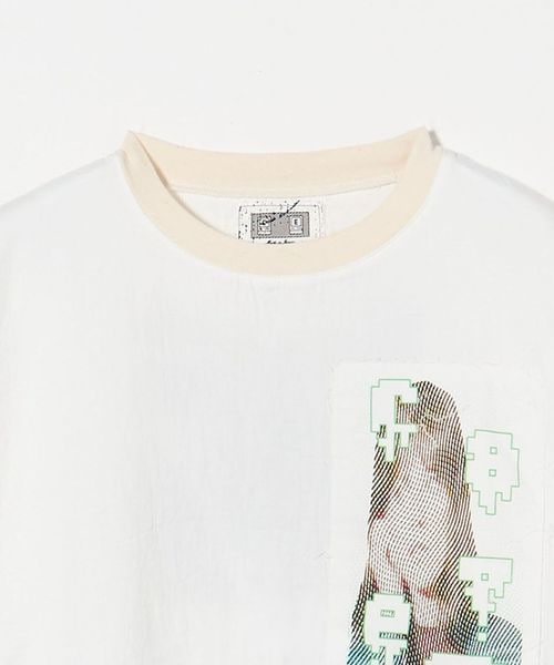 【国内買付】C.E Patched Gauze Short Sleeve ガーゼカットソー C.E＞PATCHED GAUZE SHORT SLEEVE CREW NECK/プルオーバー