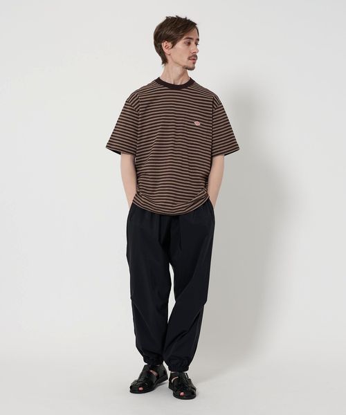 DANTON＞ロゴ ポケット ボーダー Tシャツ