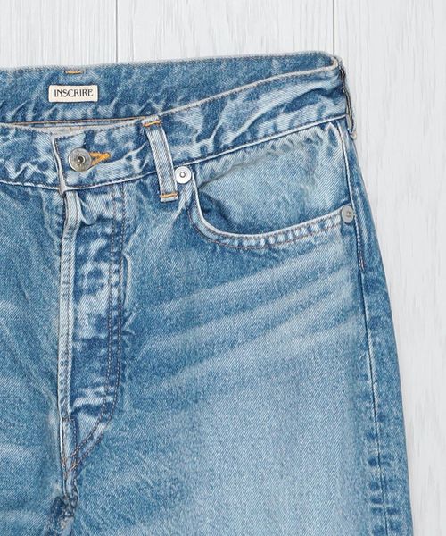 INSCRIRE＞STRAIGHT PATCH DIFFERENT DENIM/パンツ