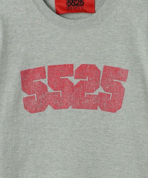 別注】 ＜5525gallery＞ ロゴ Tシャツ グレー