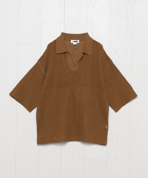 25ss H BEAUTY&YOUTH メロー ネップ シアースキッパーニット H＞メロー ネップ シアースキッパーニット