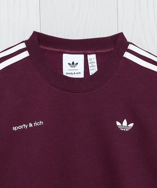 adidas sporty&rich スウェット Sporty&Rich × adidas Originals＞ SWEATSHIRT/スウェットシャツ