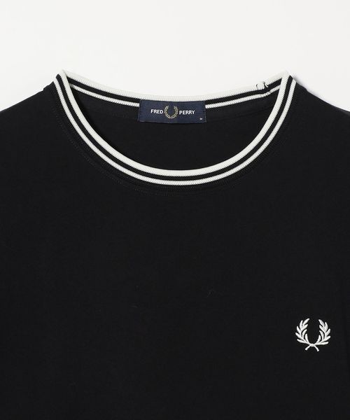 今季　FREDPERRY ツインティップTシャツ　ネイビー　新品タグ付　お値下げ セール】Twin Tipped T-Shirt／ティップラインTシャツ（Tシャツ