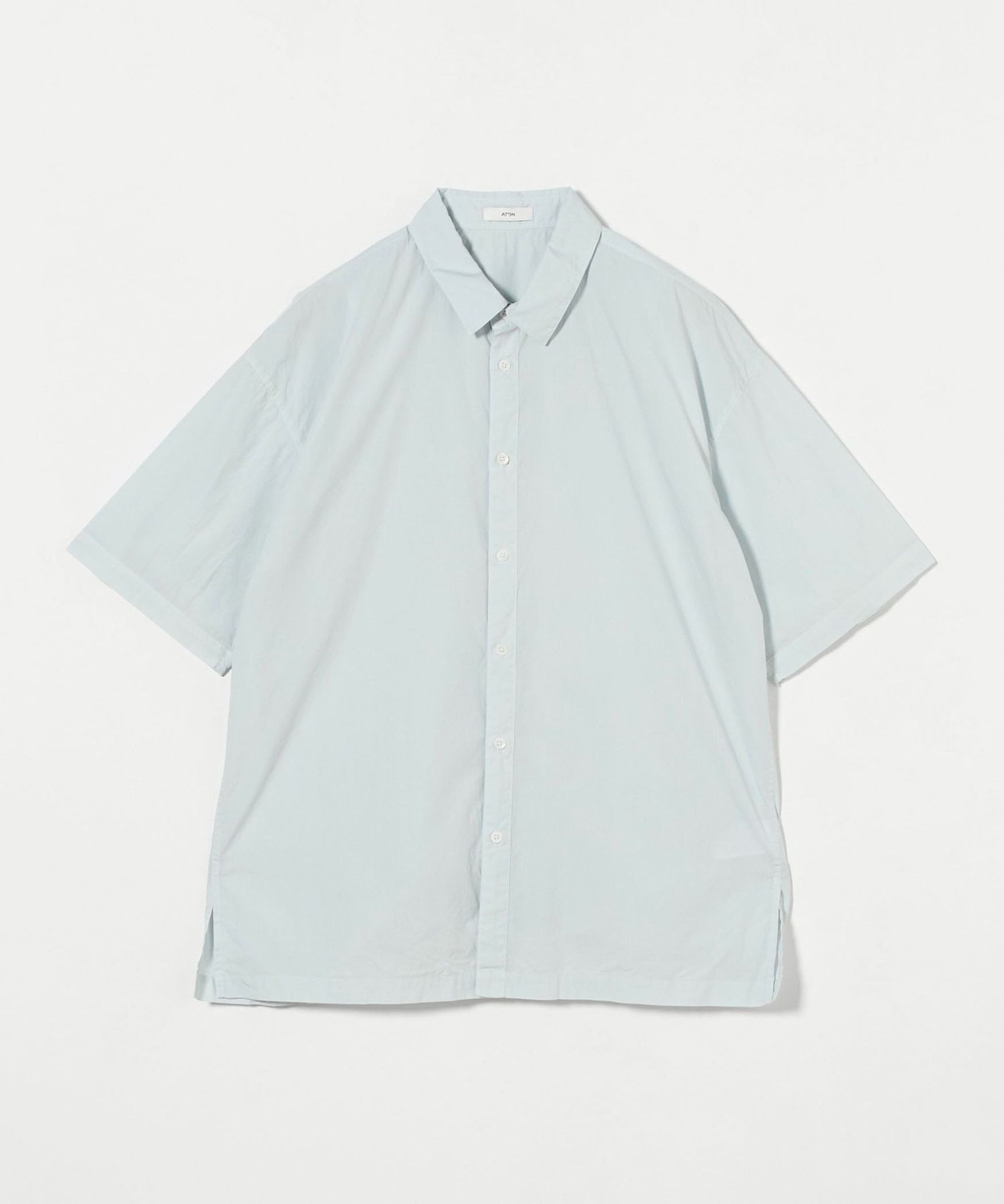 ATON＞COTTON LAWN OVERSIZED SHORT SLEEVE SHIRT/シャツ