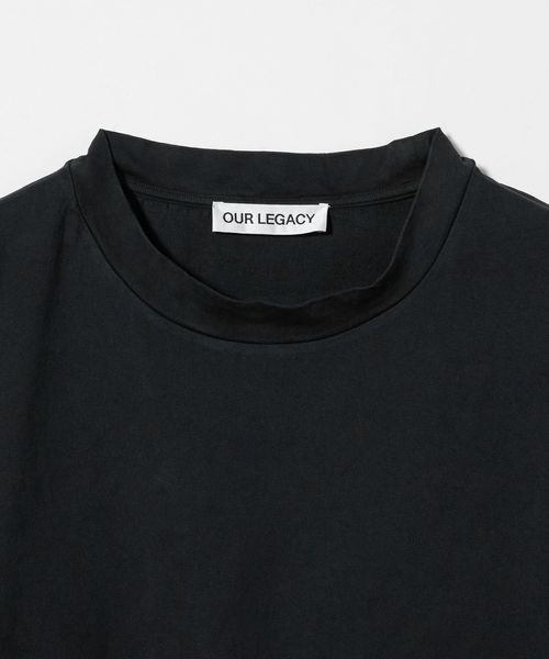 【ロゴサイドパッチ付き】OUR LEGACY Bliss Tシャツ Our Legacy - Bliss T-shirt Washed Black Band Jersey