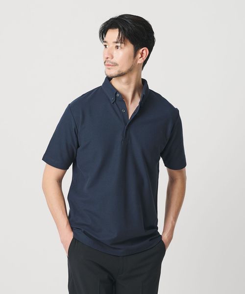 BEAUTY&YOUTH/【WEB限定 WARDROBE SMART】ステイ クリーン ピケ BD ポロシャツ【抗菌・防臭】/ポロシャツ