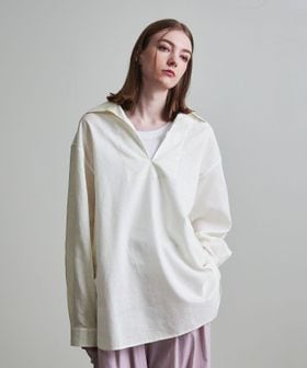 BEAUTY&YOUTH/コットン 麻 ミックス スキッパ― シャツ/シャツ / ブラウス