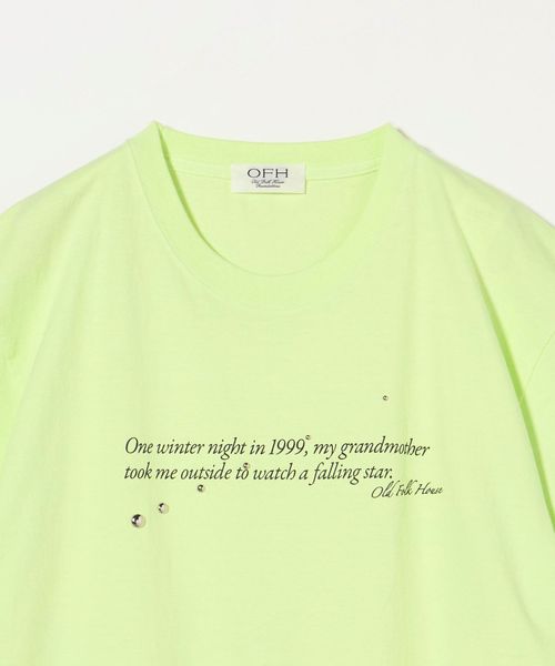 OLD FOLK HOUSE＞ スタッズ Tシャツ